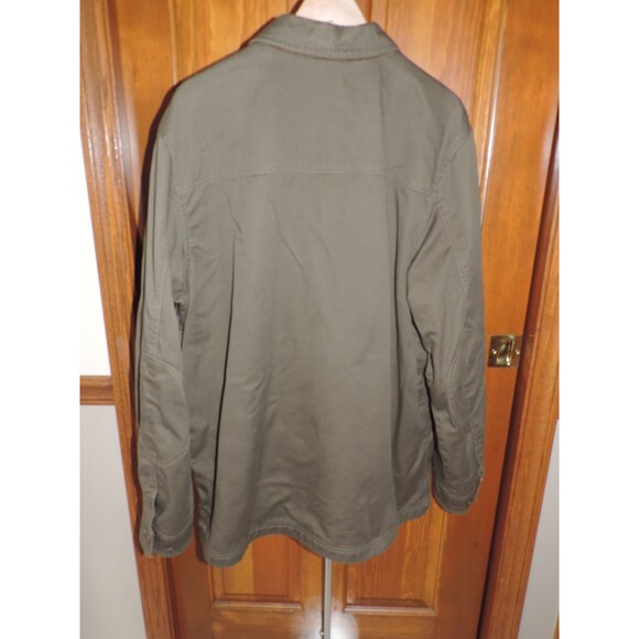 Lands' End Cotton Canvas Lined Zip Coat Jacket Mens Size LT 42 - 44 - Picture 2 of 6